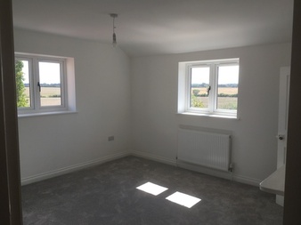 Bedroom 1, showing views to east and south