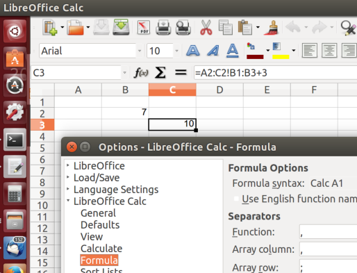 '!' Intersection Operator in Calc A1 Formula Syntax