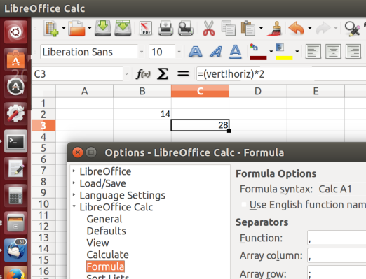 '!' Intersection Operator in Calc A1 Formula Syntax using Names