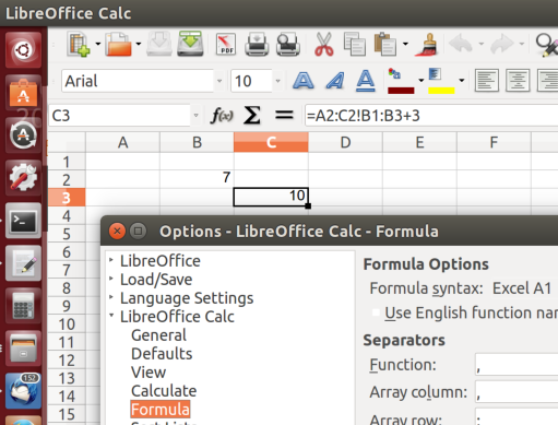'!' not <SPACE> Intersection Operator in Excel A1 Formula Syntax